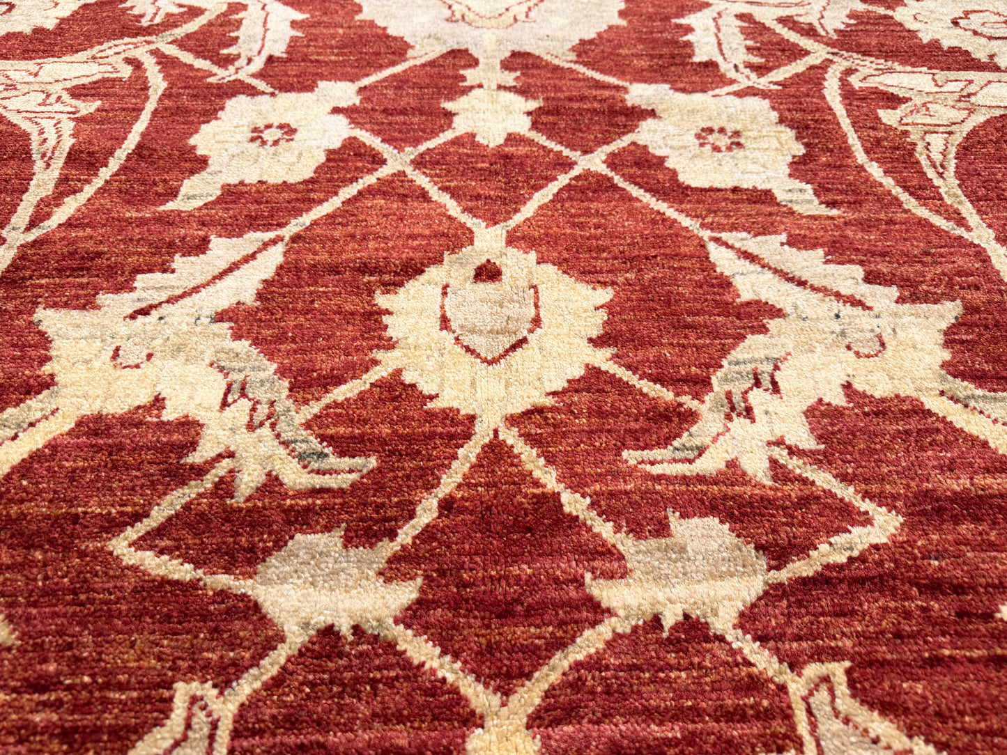 Hand-Knotted Peshawar Rug - 8’x10’
