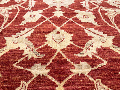 Hand-Knotted Peshawar Rug - 8’x10’