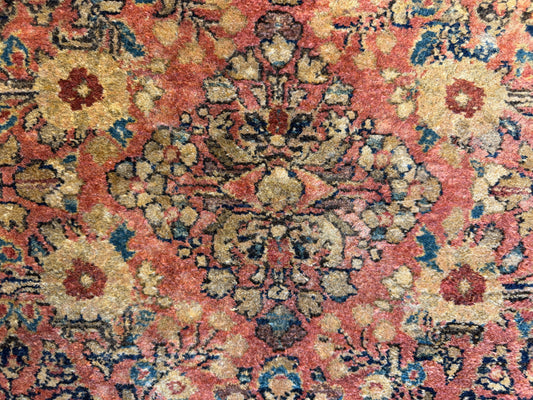 Hand-Knotted Persian Sarouk Rug - 2’x3’9”