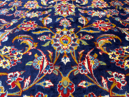 Hand-Knotted Persian Kashan Rug - 9’7”x13’3”