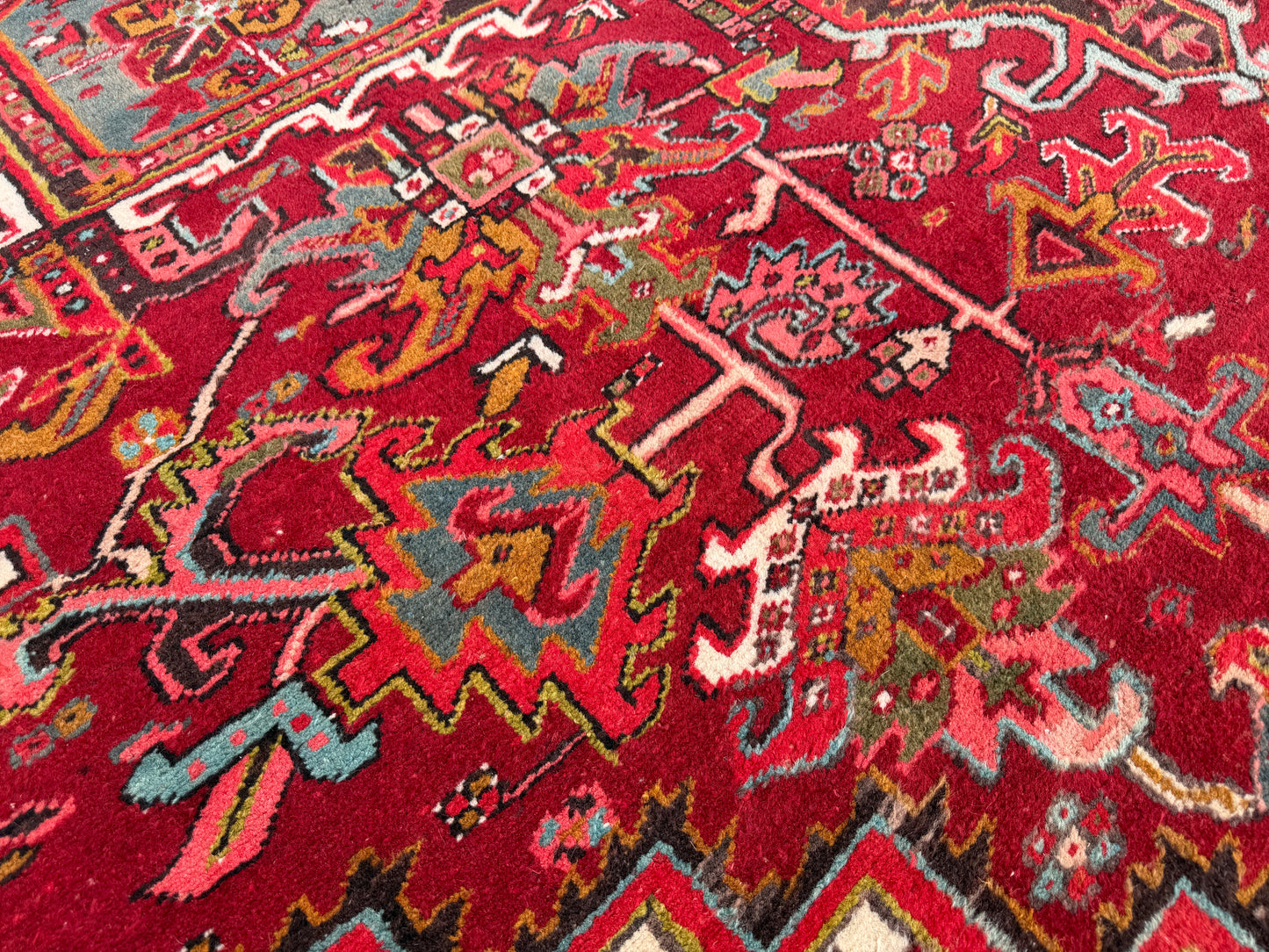Hand-Knotted Persian Heriz Rug - 11’4”x18’10”