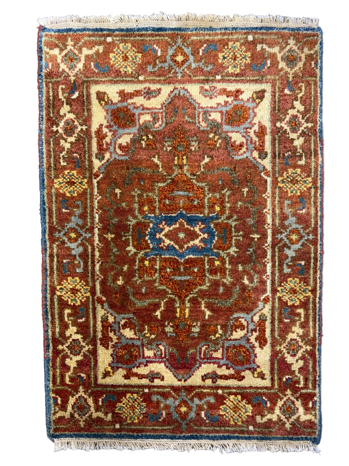 Hand-Knotted IndoHeriz Rug - 2’x3’