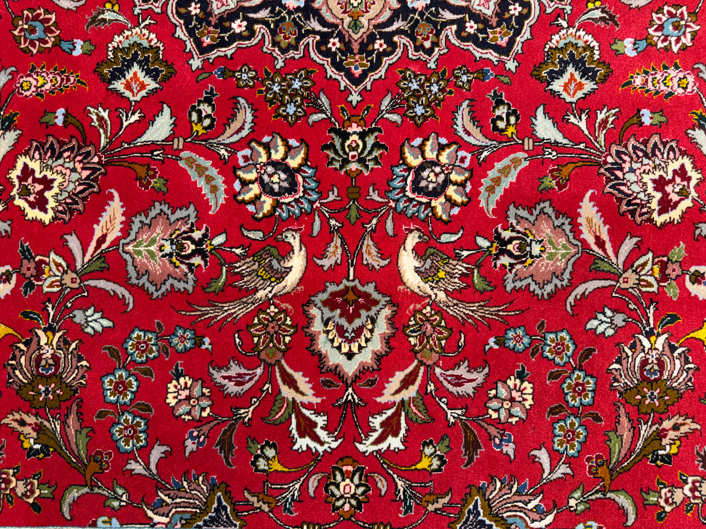 Hand-Knotted 60 Raj Persian Tabriz Rug - 9’9”x13’3”