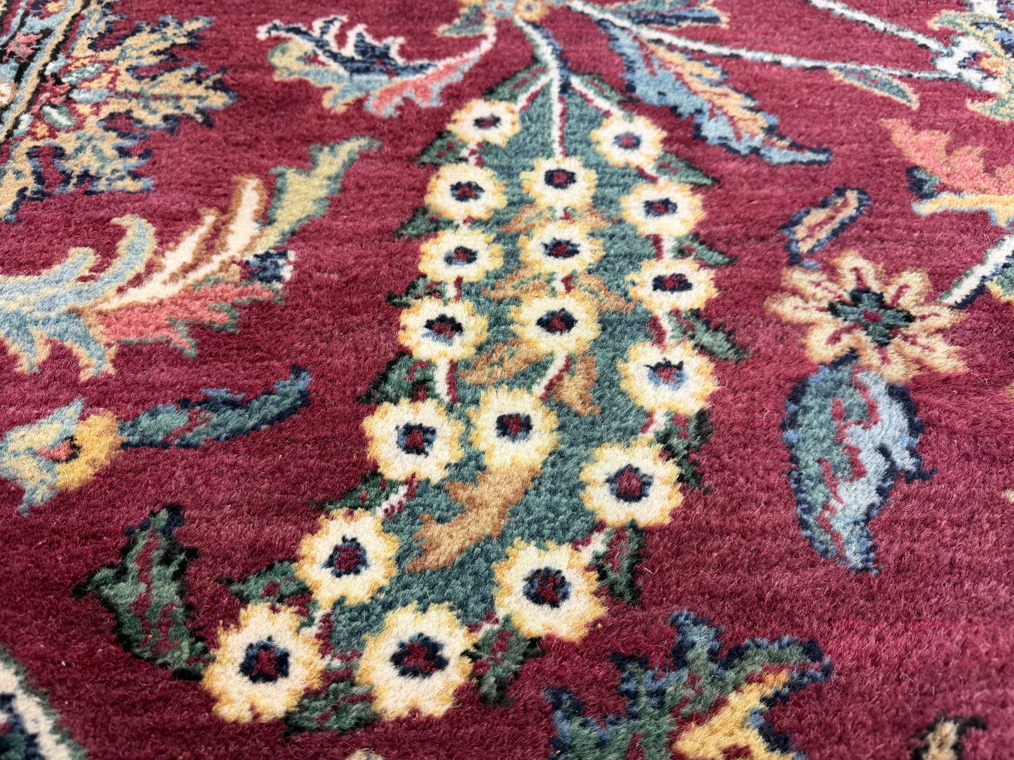 Hand-Knotted Agra Rug - 9’x13’9”