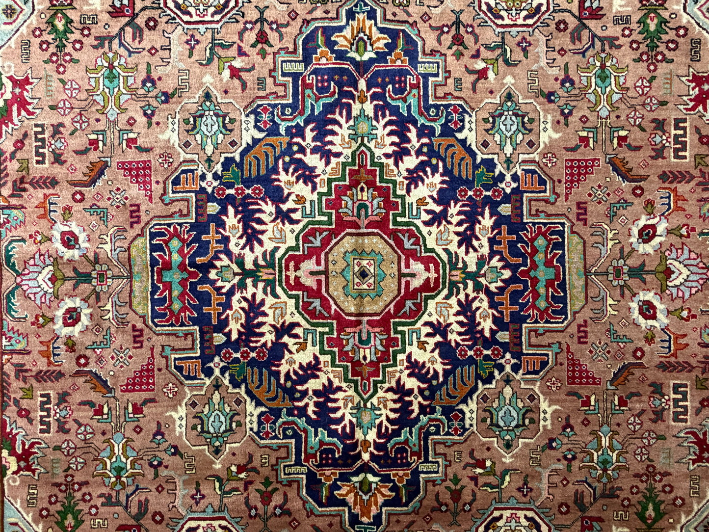 9’8”x13’ Hand-Knotted Persian Tabriz Area Rug