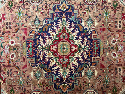 9’8”x13’ Hand-Knotted Persian Tabriz Area Rug