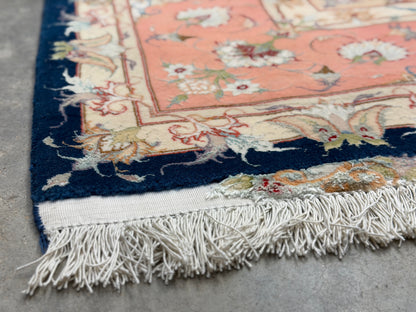 Hand-Knotted 70 Raj Persian Tabriz Rug - Signed Dolatkhah - 6’6”x10’3”
