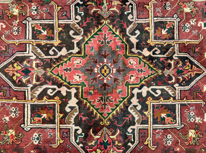 Hand-Knotted Persian Heriz Rug - 8’3”x10’6”
