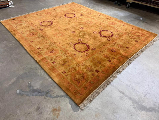 8’x9’8” Handmade Golden Gabbah Rug