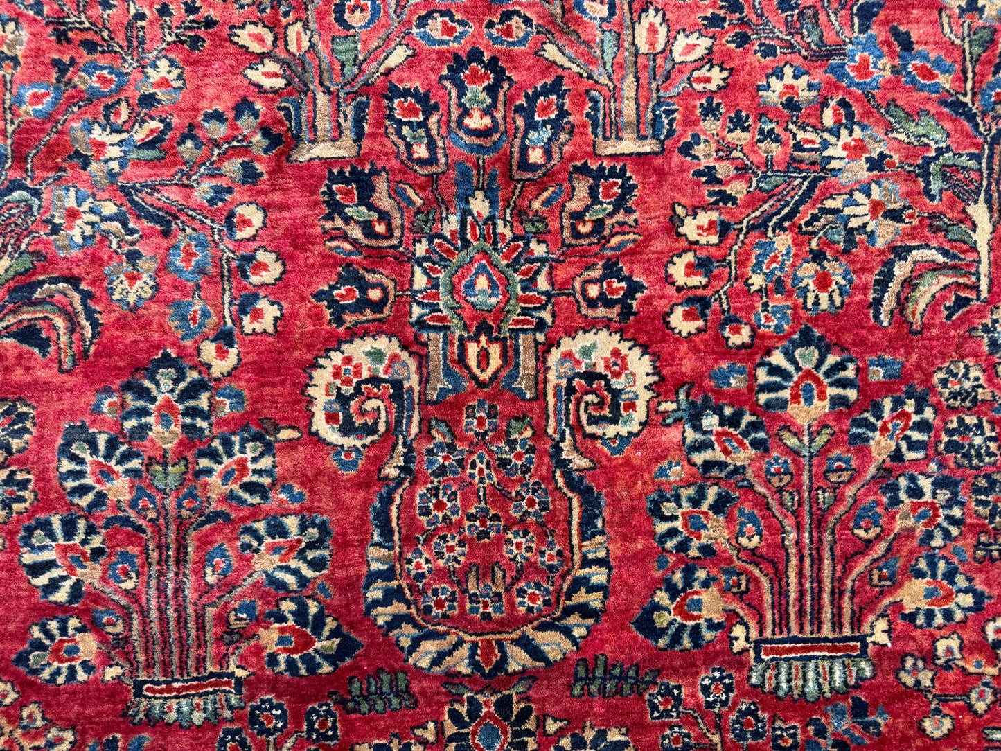 Hand-Knotted Persian Sarouk Rug - 10’1”x14’10”