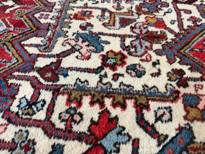 Hand-Knotted Persian Heriz Rug - 10’6”x16’6”