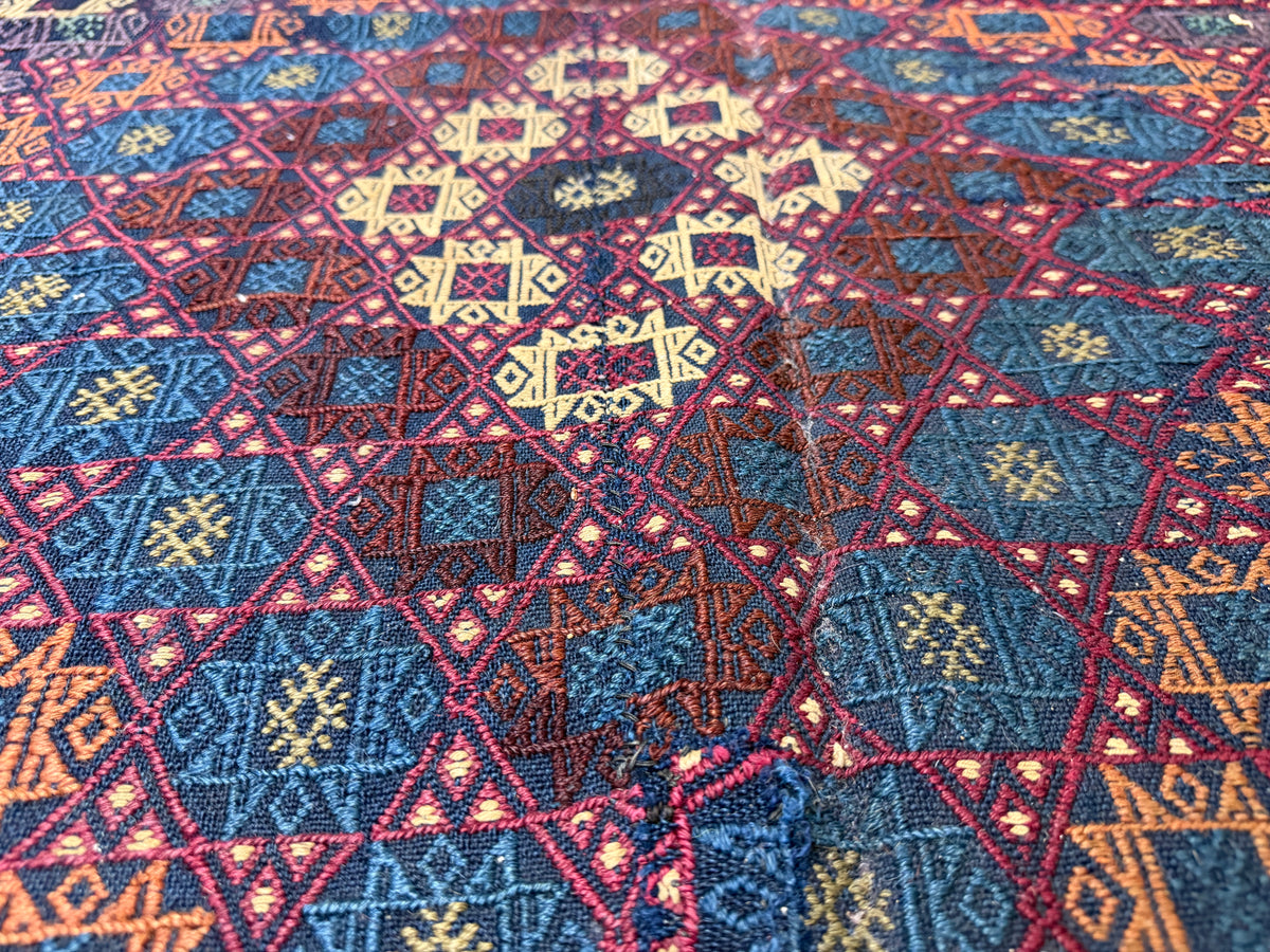 Antique Flatweave Persian Kilim Rug - 5’3”x8’3”