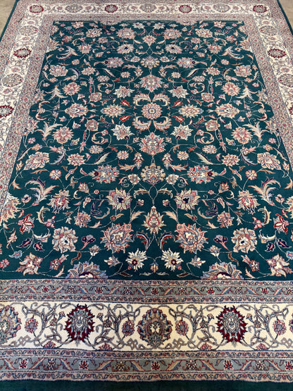 8’x10’ Hand-Knotted IndoKashan Oriental Area rug