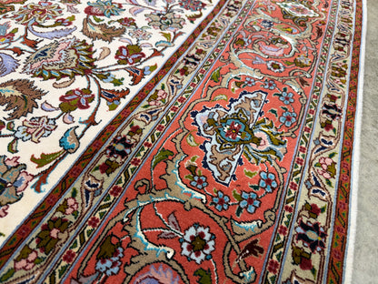 Hand-knotted Persian Tabriz Rug - 7’x10’8”