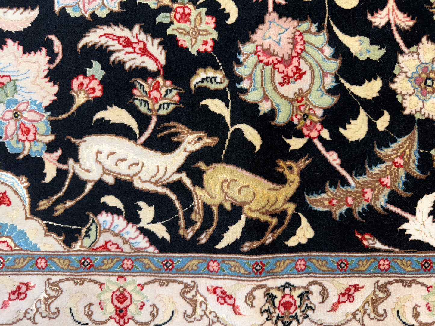 Hand-Knotted 60 Raj Persian Tabriz Rug - 10’x12’9”