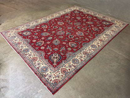 Hand-Knotted Persian Tabriz Rug - 9’9”x13’4”