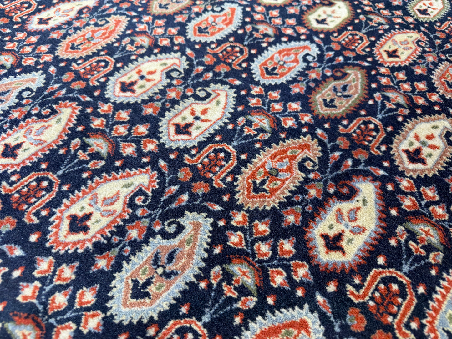 7’10”x11’7” Hand-Knotted Wool Persian Malayer Paisley Area Rug