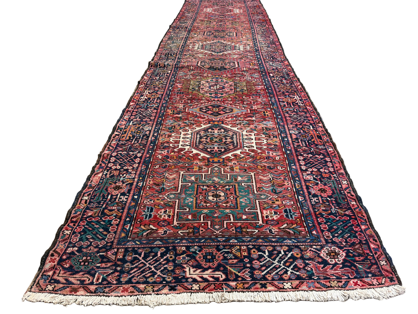Hand-Knotted Karaja Runner - 3’11”x16’3”
