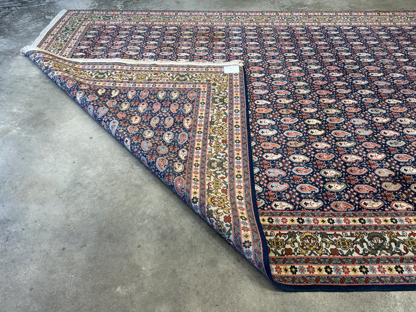 7’10”x11’7” Hand-Knotted Wool Persian Malayer Paisley Area Rug