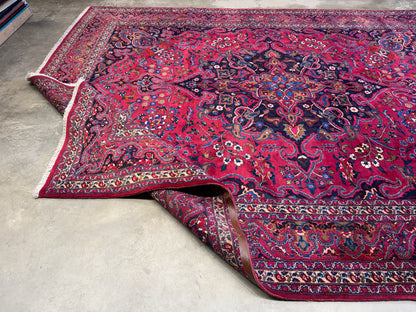 Hand-Knotted Persian Tabriz Rug - Signed - 10’x12’8”