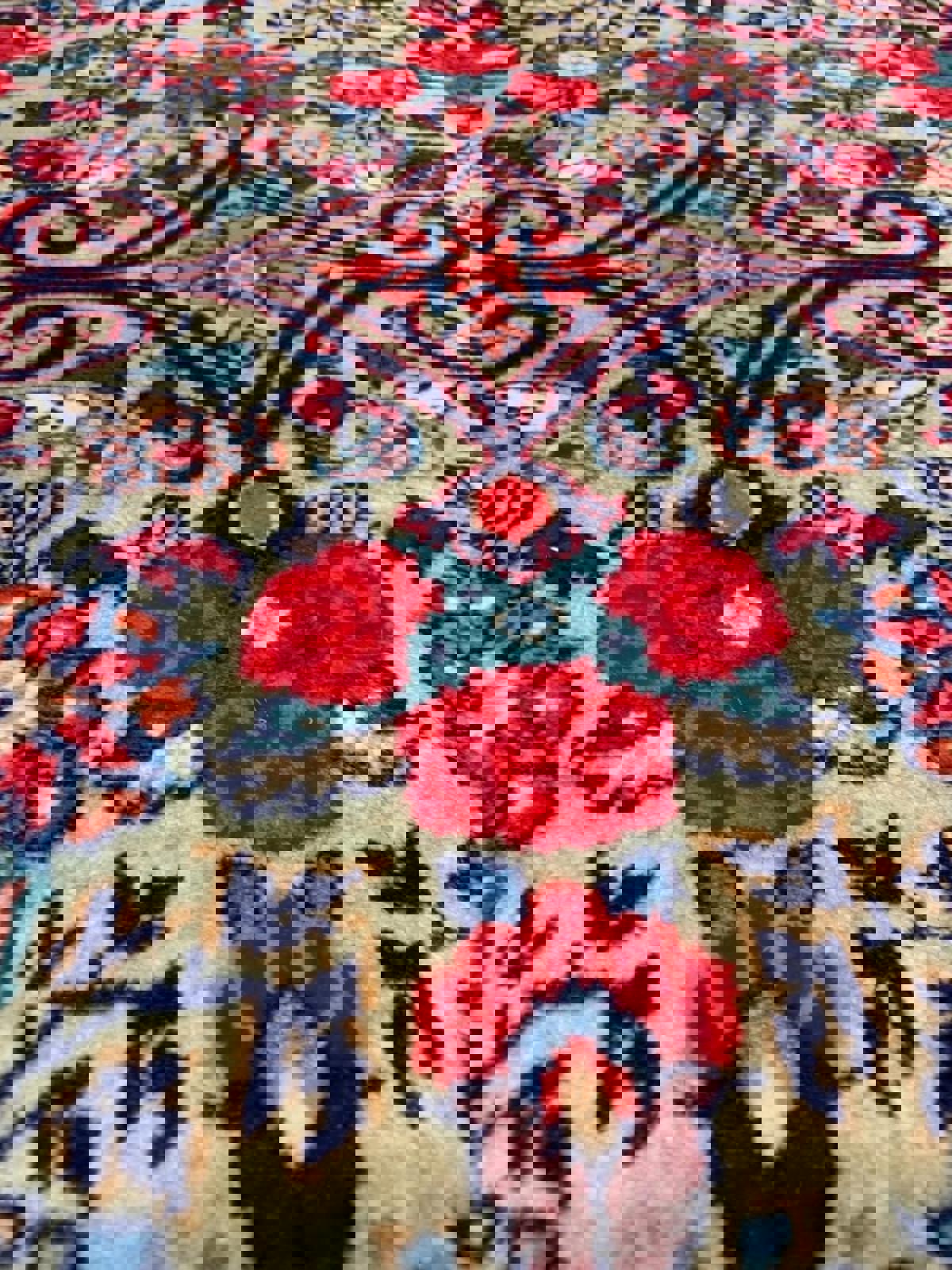 3'1'x4'11" Handmade Wool Persian Bidjar Rug