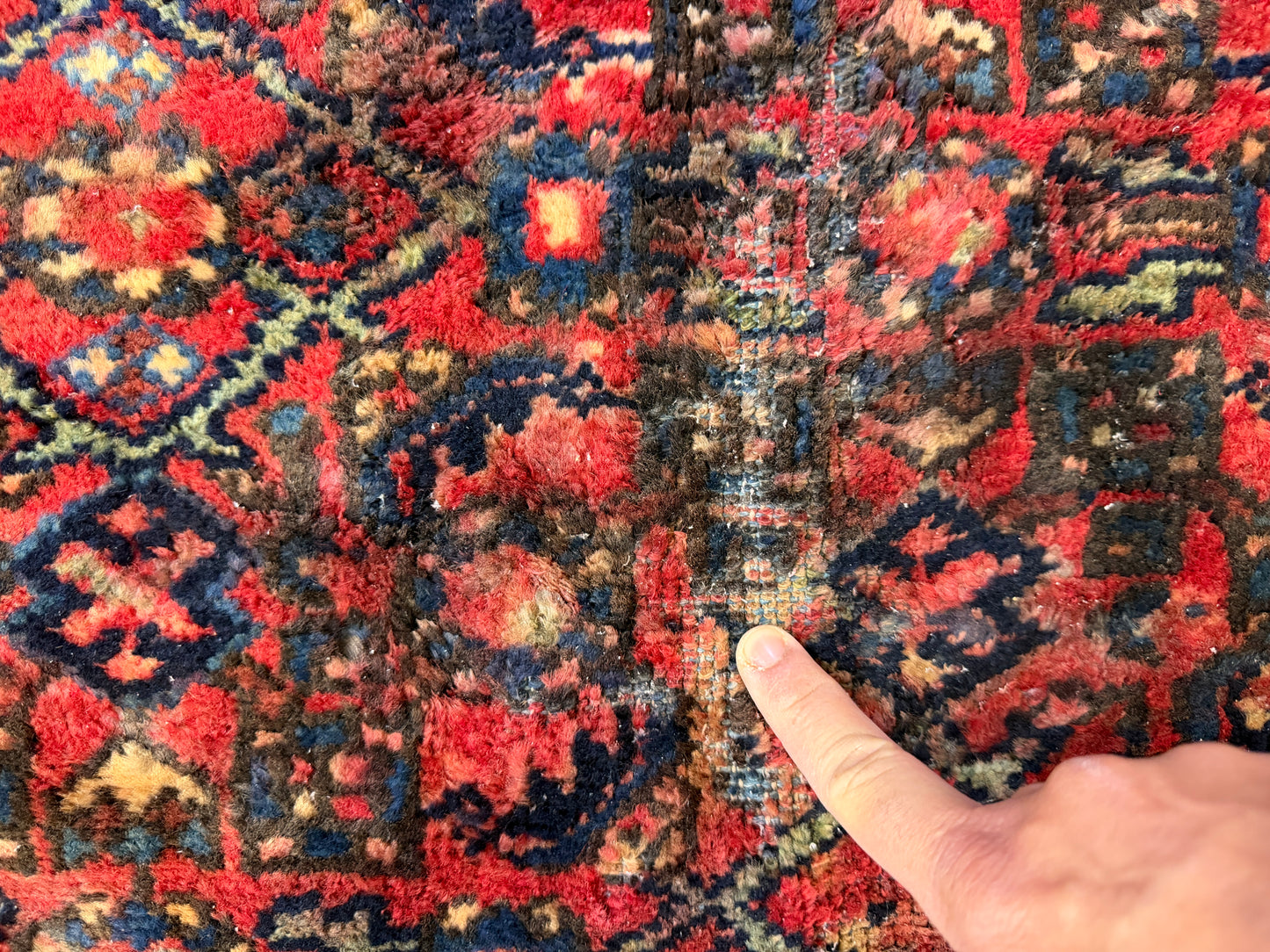 Hand-Knotted Persian Hamadan Rug - 10’6”x17’2”