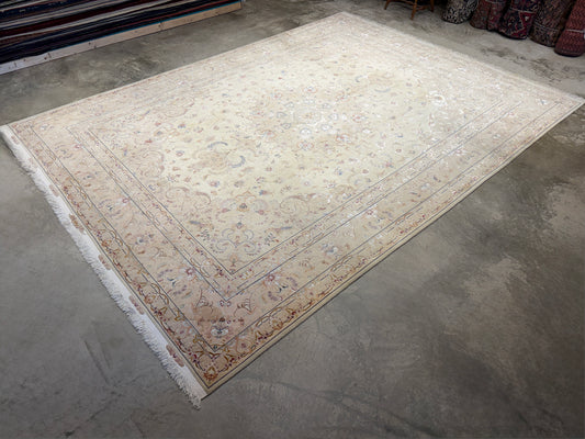 Hand-Knotted 60 Raj Persian Tabriz Rug - Signed - 9’10”x13’2”