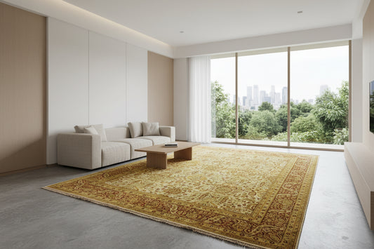 Hand-Knotted Agra Rug - 9'x11'9"