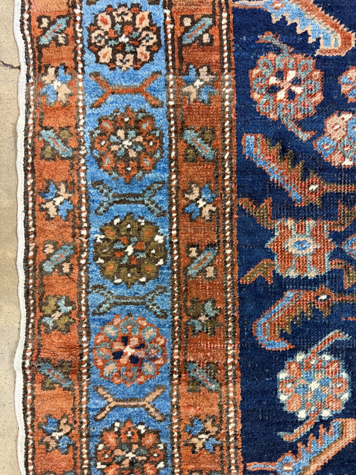 Hand-Knotted Antique Heriz Runner - 3’1”x17’2”