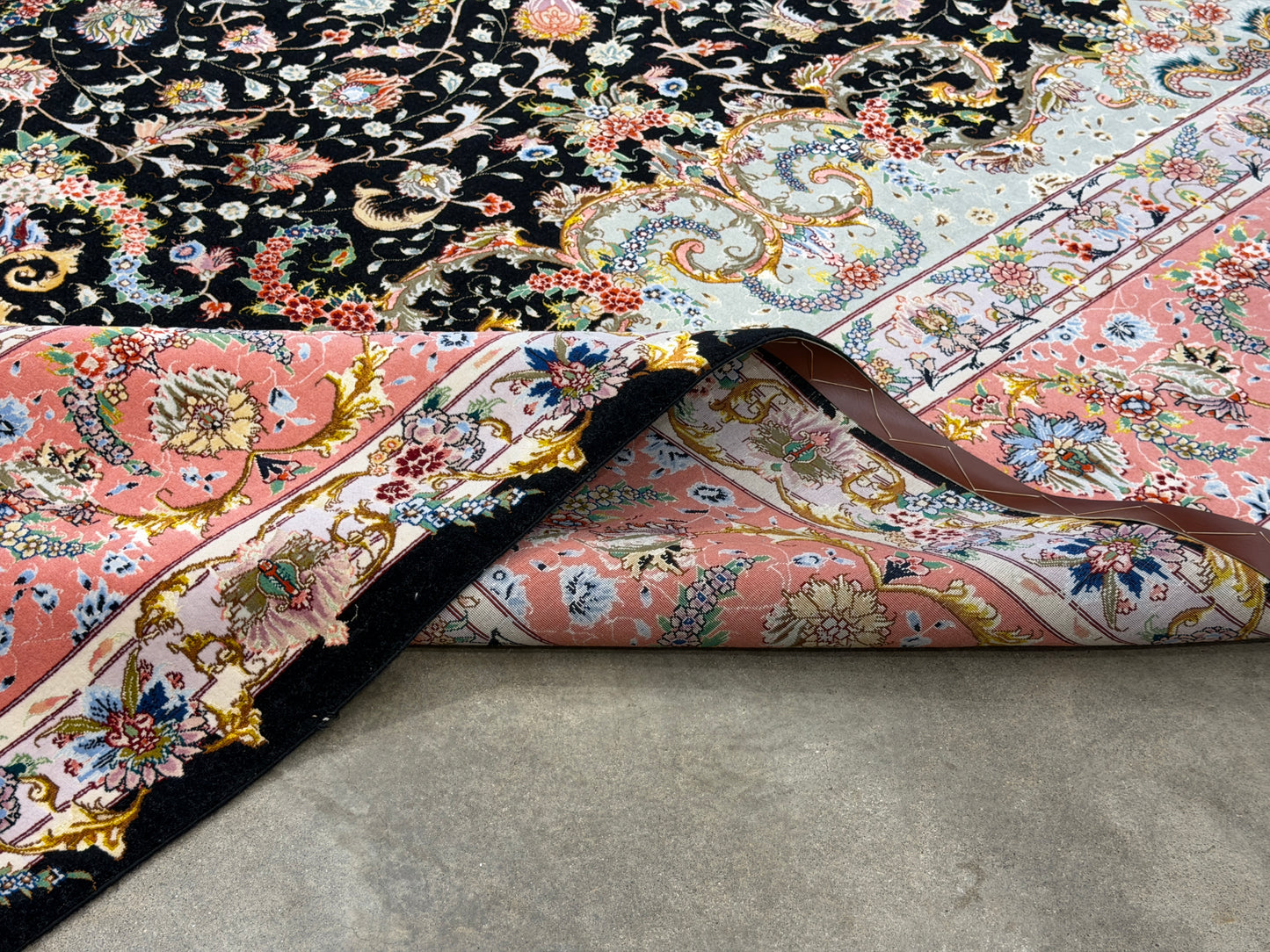 Hand-Knotted 60 Raj Persian Tabriz Rug - Signed Faizi - 10’x13’7”