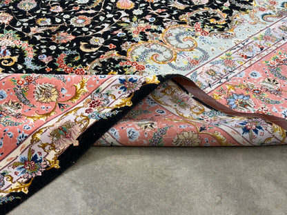 Hand-Knotted 60 Raj Persian Tabriz Rug - Signed Faizi - 10’x13’7”