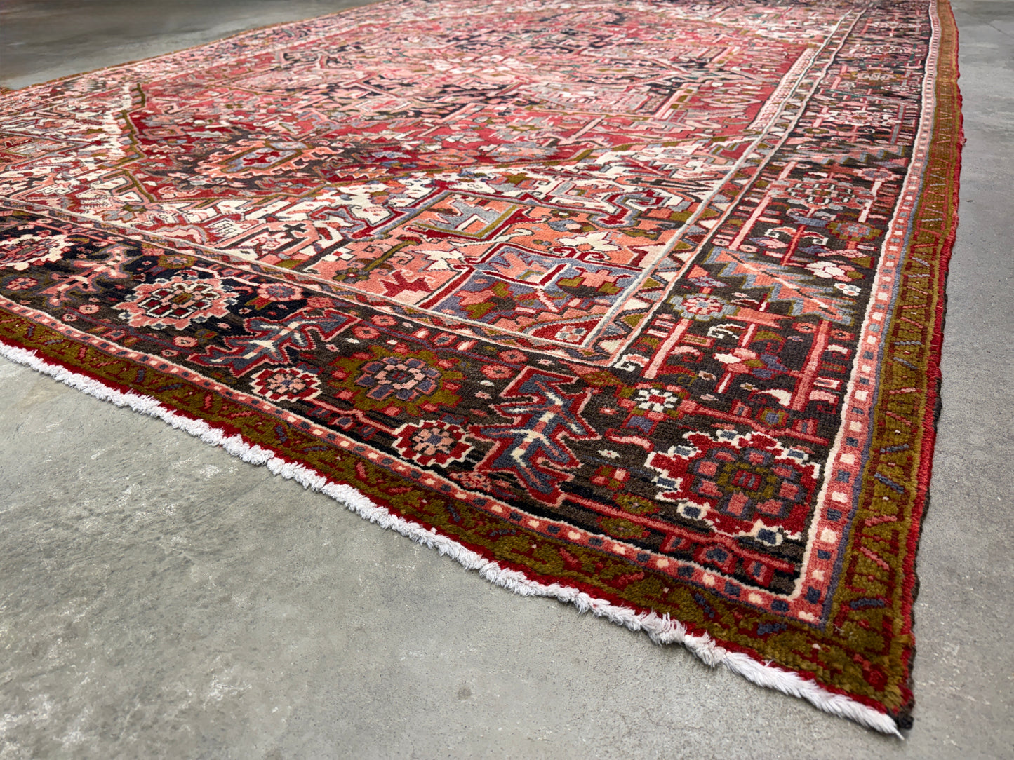 Hand-Knotted Persian Heriz Rug - 8’3”x10’9”