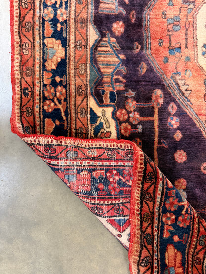 Hand-Knotted Persian Nahavand Rug - 5’7”x10’10”