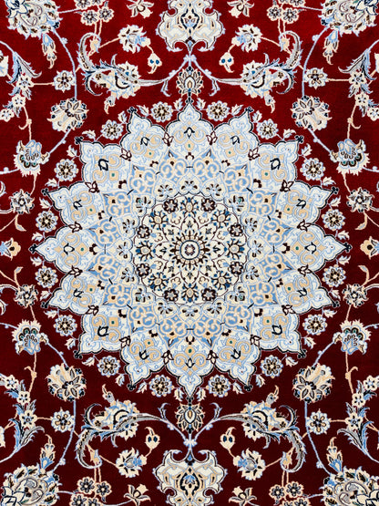 Hand-Knotted 6 La Persian Nain Rug - 6'7"x9'6"