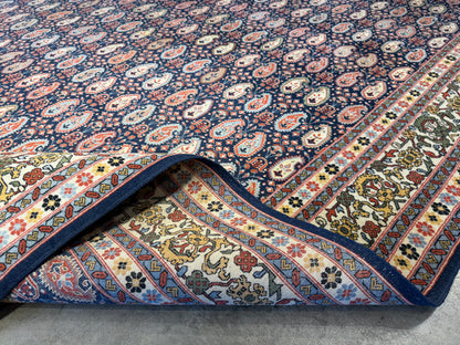 7’10”x11’7” Hand-Knotted Wool Persian Malayer Paisley Area Rug