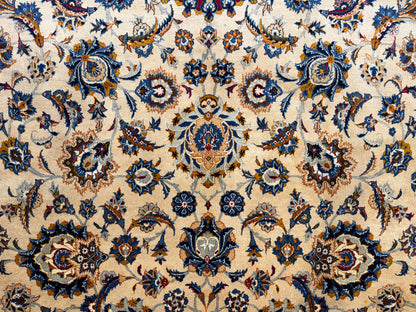 10’6”x14’6” Hand-Knotted Persian Kashan Area Rug