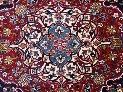 Hand-Knotted Persian Kashan Rug - 9’11”x14’3”
