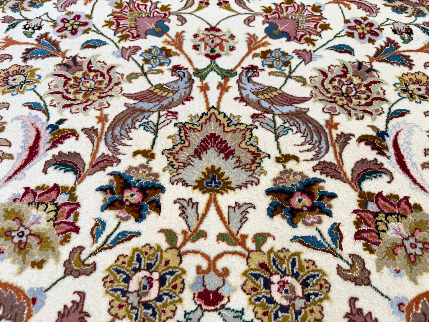 Hand-Knotted 60 Raj Persian Tabriz Rug - 9’10”x13’8”