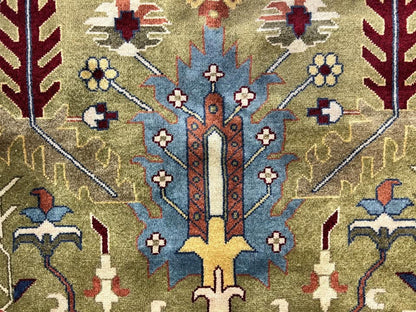 8'10"x11'10" Handmade 100% Wool IndoHeriz Rug
