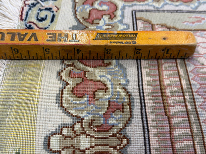 Hand-Knotted Pictorial 60 Raj Persian Tabriz Rug - 6'6"x10'2"