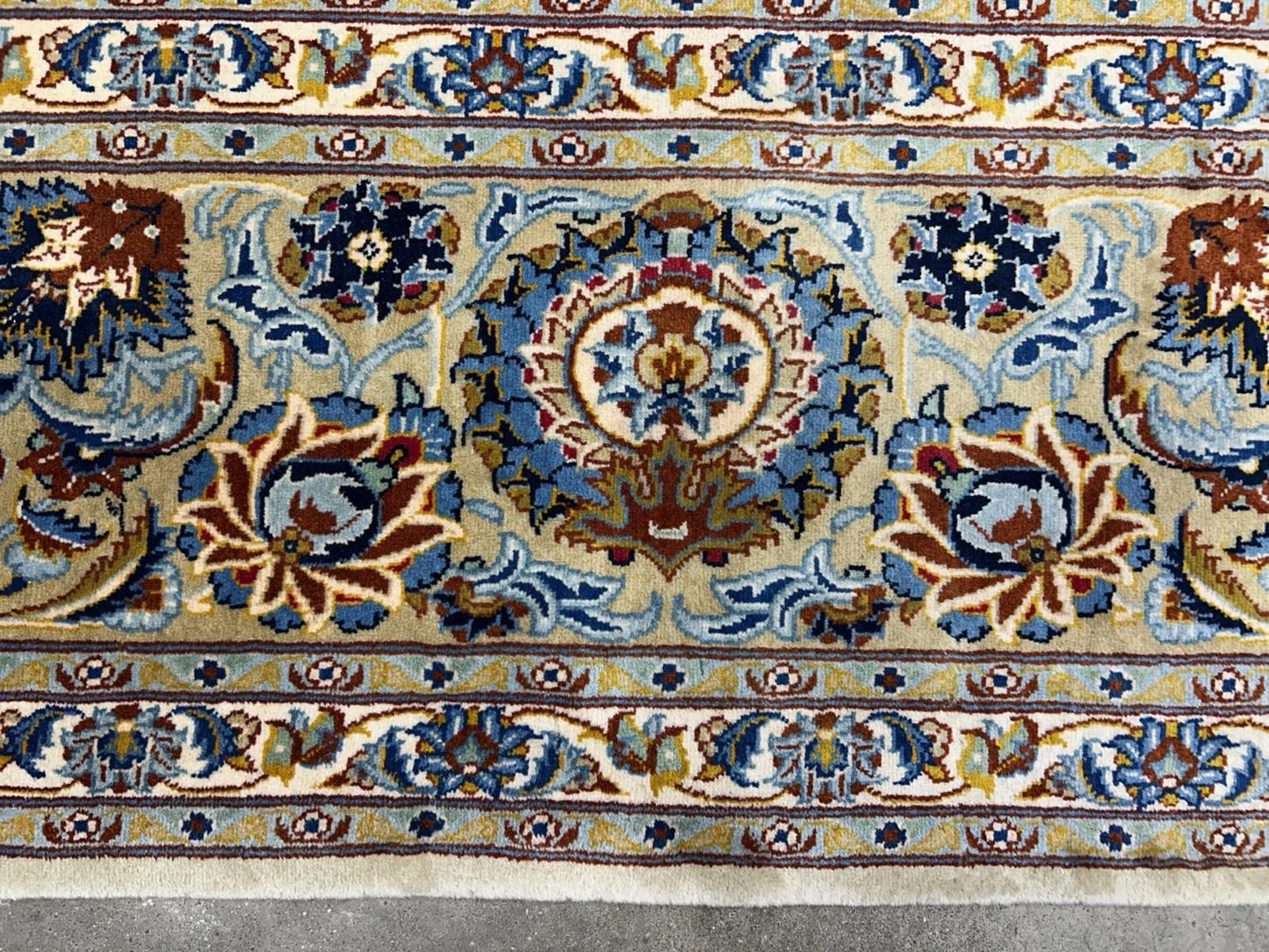 10’5”x14’5” Hand-Knotted Wool All-over Kashane Area Rug - Handmade Carpet 10x14