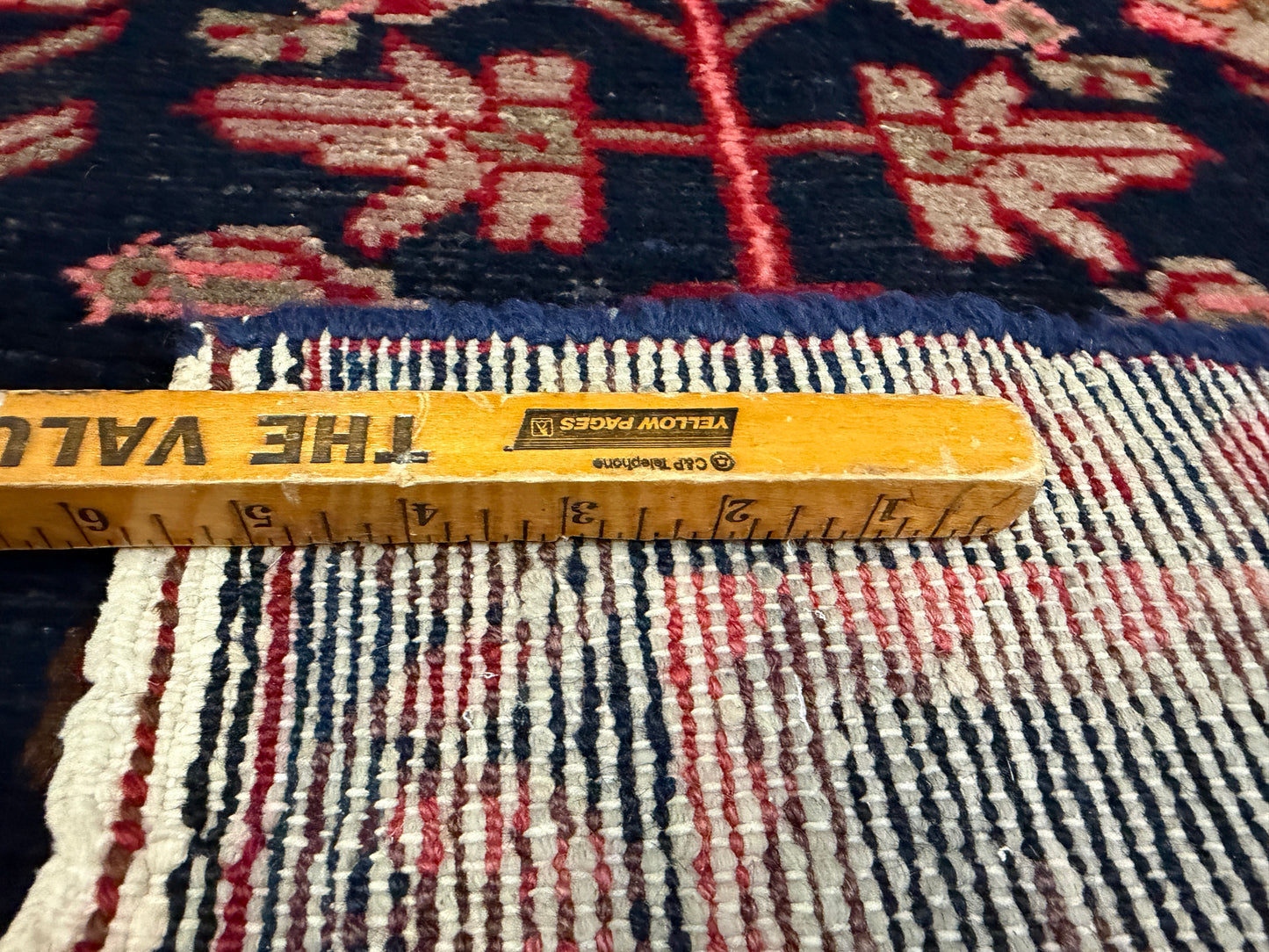 3’6”x4’11” Antique Hand-Knotted Wool Hamadan Persian Rug 3x5 Floral Handmade Carpet