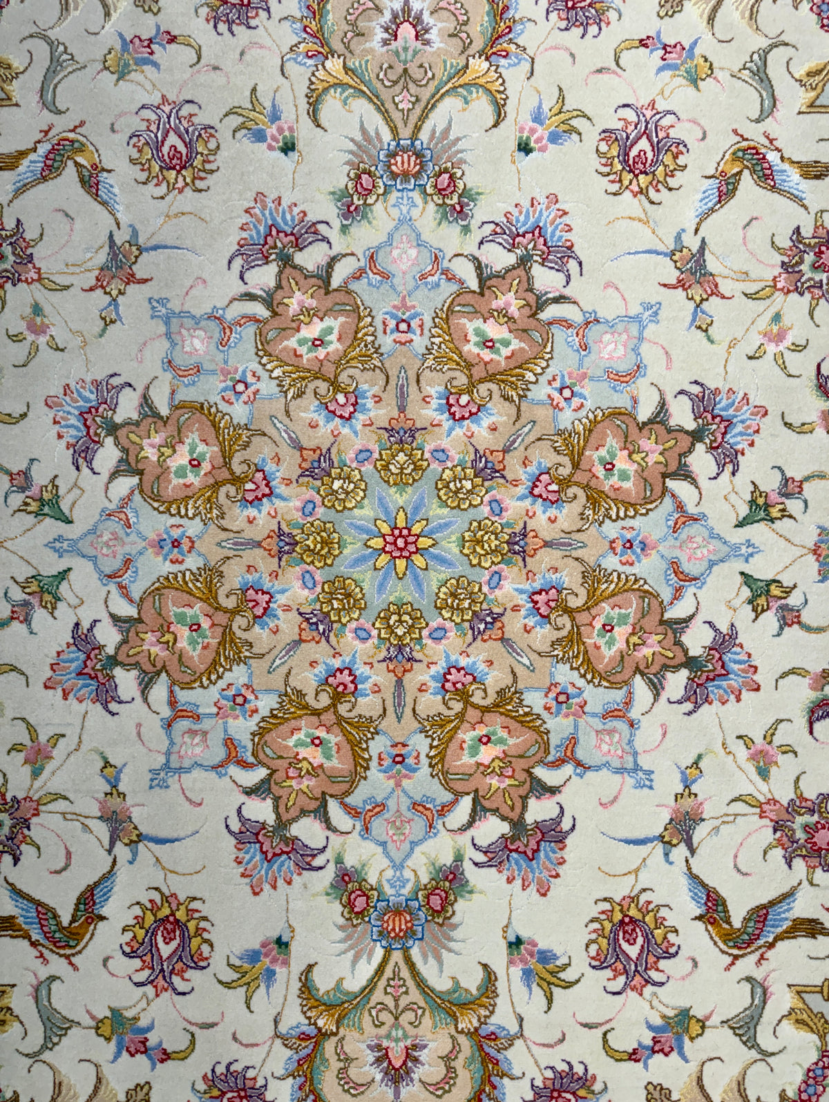 Hand-Knotted Persian Tabriz 70 Raj Rug - 4'10"x6'10"