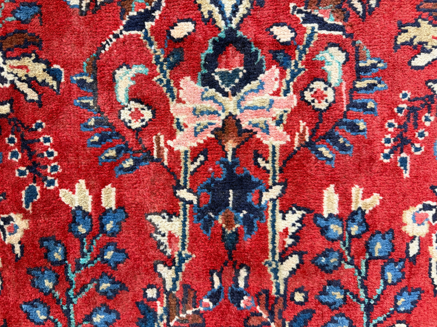 Hand-Knotted Persian Sarouk Rug - 10’8”x14’6”