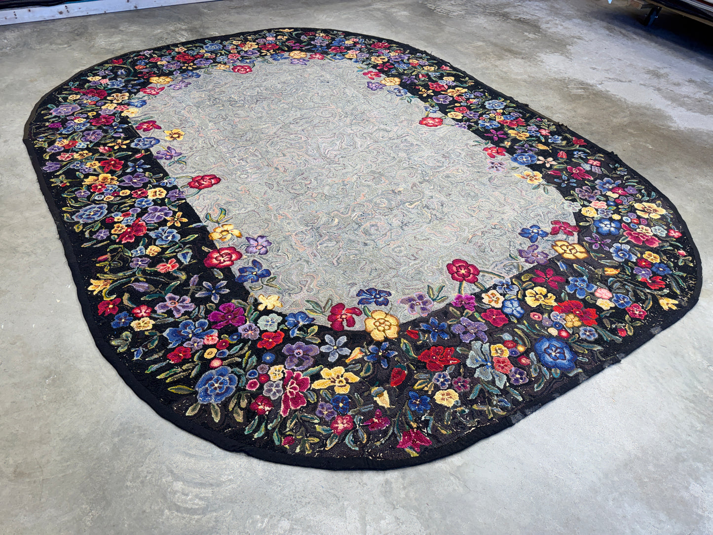 Antique French Needlepoint Rug - 8’3”x10’7”