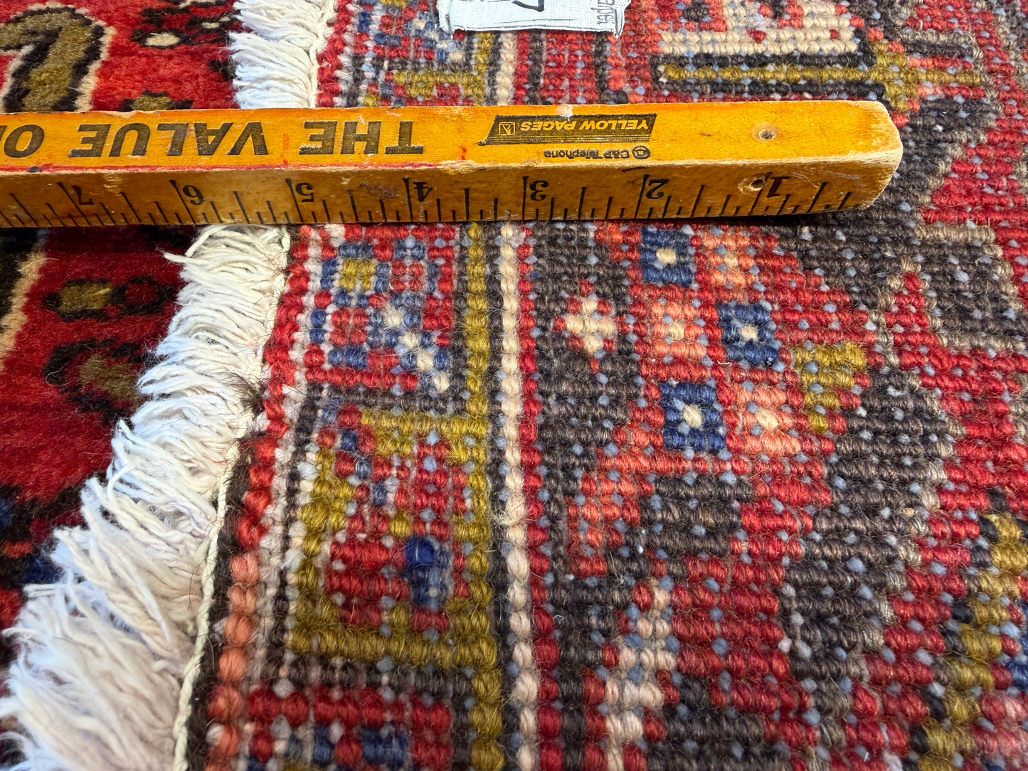 10’1”x12’9” Hand-Knotted Persian Heriz Area Rug