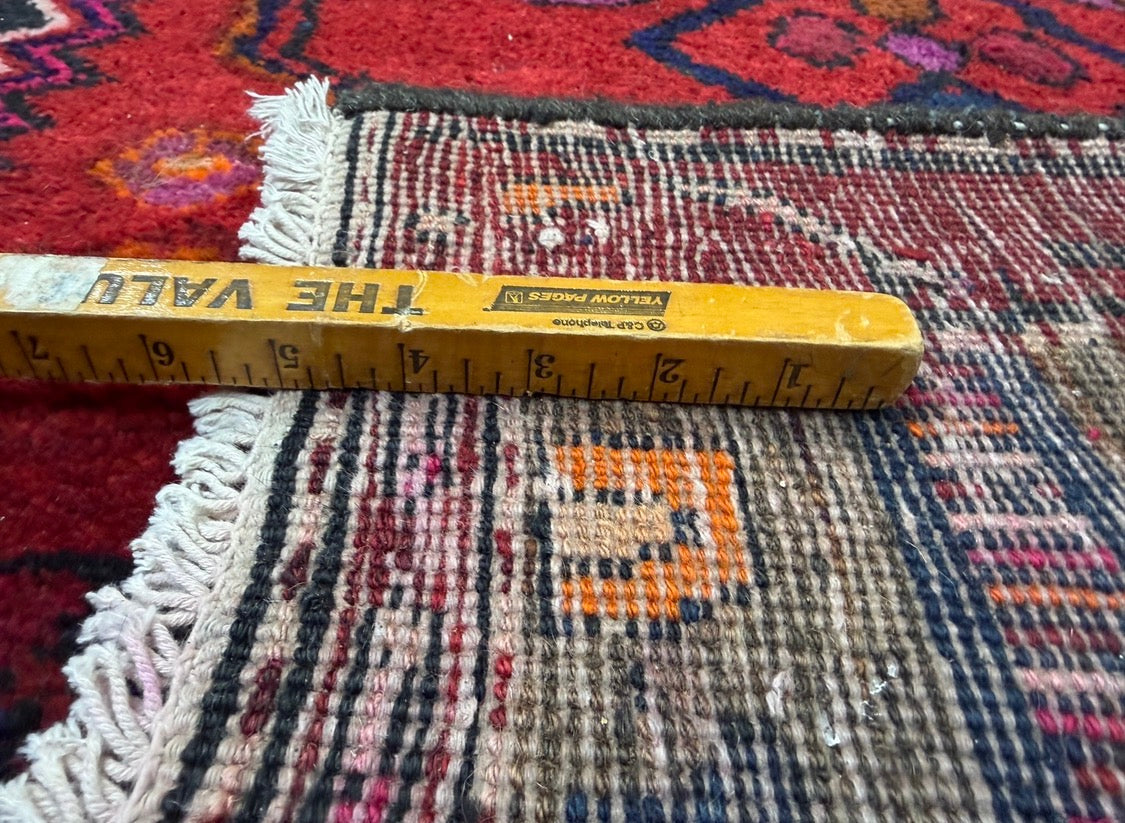 Hand-Knotted Persian Hamadan Rug - 7’6”x9’7”