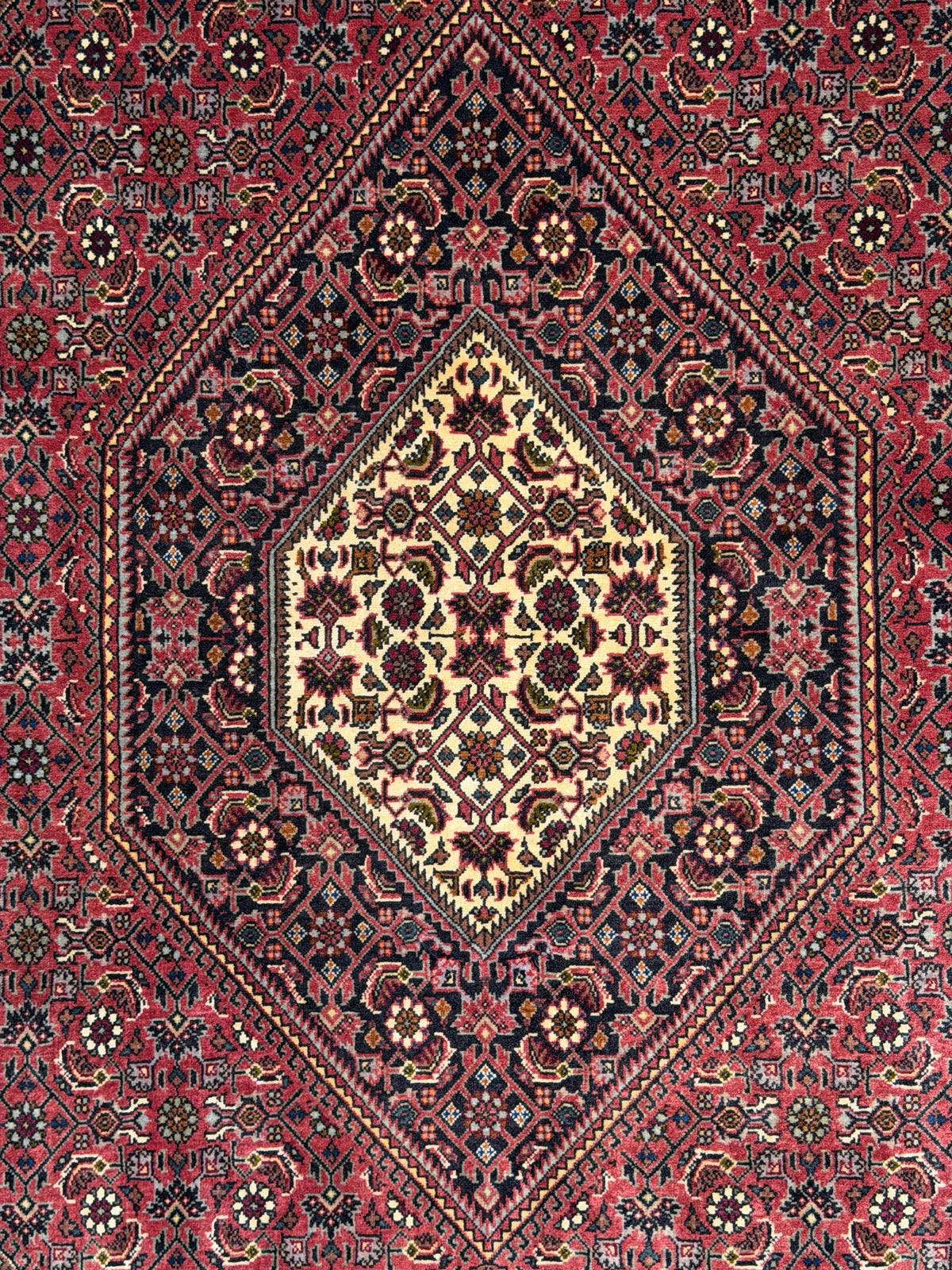 Hand-Knotted Persian Bidjar Rug - 3'7"x5'9"