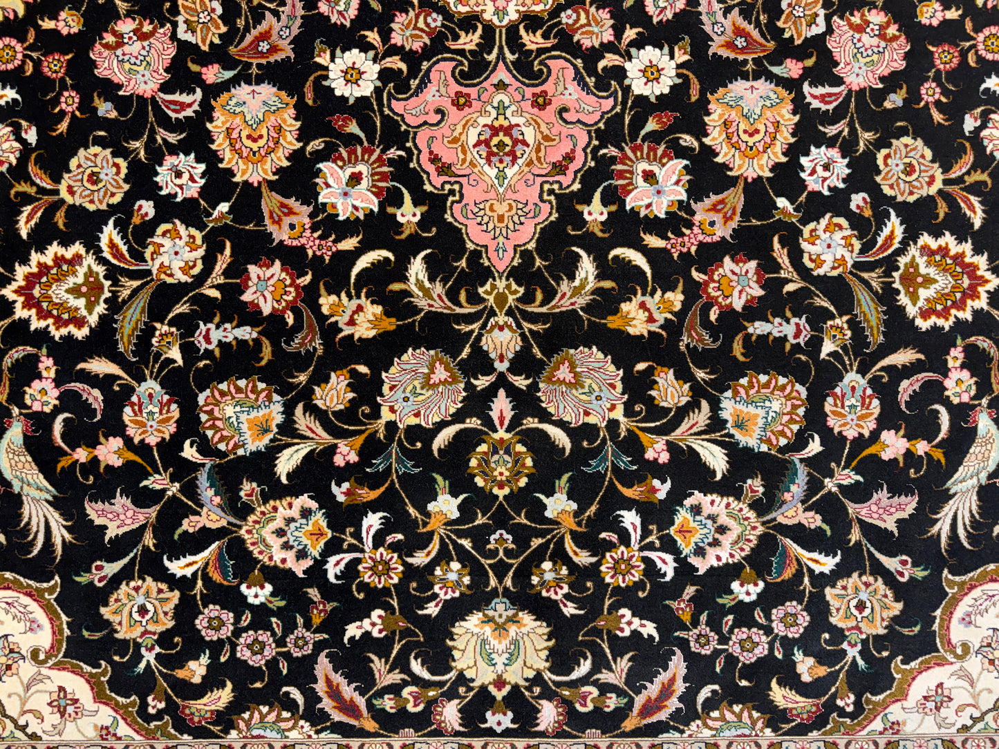 Hand-Knotted 50 Raj Persian Tabriz Rug - 9’11”x12’11”