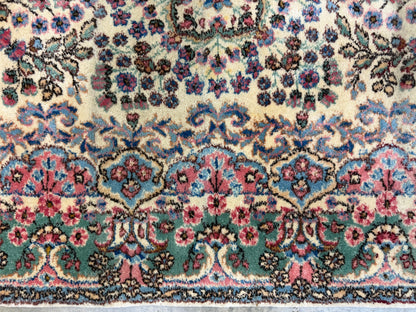 Hand-Knotted Antique Kerman Runner - 3’x21’10”